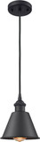 Innovations 516-1P-BK-M8 Ballston Smithfield Matte Black LED Mini Pendant Hanging Light