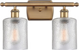 Innovations 516-2W-BB-G112-LED Ballston Cobbleskill Modern Brushed Brass LED 2-Light Bath Light Fixture