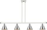 Innovations 516-4I-WPC-M8 Ballston Smithfield White and Polished Chrome LED Kitchen Island Light Fixture