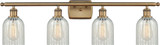Innovations 516-4W-BB-G2511 Ballston Caledonia Brushed Brass LED 4-Light Bathroom Vanity Light Fixture