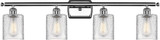 Innovations 516-4W-PC-G112 Ballston Cobbleskill Modern Polished Chrome 4-Light Bath Lighting Fixture