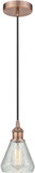 Innovations 616-1P-AC-G275 Conesus Antique Copper LED Mini Drop Ceiling Light Fixture