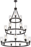 Innovations 82034-BK-G804 Ballston Saloon Modern Black Ceiling Chandelier