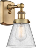 Innovations 916-1W-BB-G64-LED Ballston Small Cone Contemporary Brushed Brass LED Wall Mounted Lamp