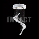 James Moder 40402S22 Crystal Rain Silver Halogen Chandelier Light