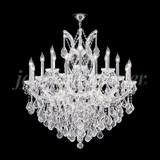 James Moder 91790S22 Maria Theresa Grand Crystal Silver Lighting Chandelier