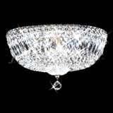James Moder 92318S22 Prestige Crystal Silver Flush Mount Ceiling Light Fixture