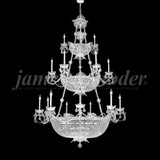James Moder 94115S22 Princess Crystal Silver Chandelier Light