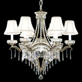 James Moder 94346PW11-55 Dynasty Cast Brass Pewter Chandelier Lighting