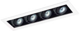 Jesco MMGGU1050-4 Modern Halogen/LED Mini Modulinear New Construction Recessed Spotlight Lighting Fixture