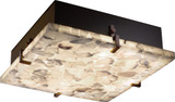 Justice Design ALR-5557 Alabaster Rocks! Clips Contemporary LED 16.5" Ceiling Light Fixture