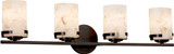 Justice Design ALR-8454-10 Alabaster Rocks! Atlas Modern 4-Light Bath Light Fixture