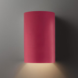 Justice Design CER-1260 Ambiance Large Cylinder Modern Ceramic LED Wall Sconce Light