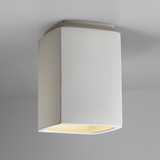 Justice Design CER-6110 Radiance Rectangle Modern Ceramic LED Flush Mount Lighting