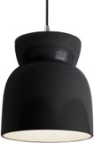 Justice Design CER-6515-BLK-CROM-BKCD Radiance Gloss Black Mini Drop Ceiling Lighting