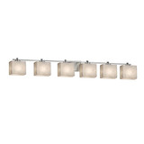 Justice Design CLD-8446 Clouds Era Contemporary 6-Light Bath Lighting Sconce