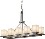 Justice Design CLD-8650-15 Clouds Montana Modern Square Island Light Fixture