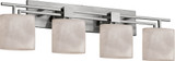 Justice Design CLD-8704 Clouds Aero Modern 4-Light Bathroom Light