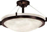 Justice Design CLD-9684-35 Clouds Ring Modern Round Bowl 39" Ceiling Light Fixture