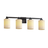 Justice Design CNDL-8434 CandleAria Regency Contemporary 4-Light Bathroom Sconce