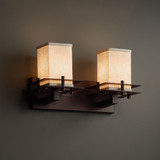 Justice Design FAB-8172 Metropolis Textile 2-Light Bath Lighting
