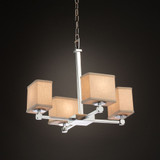 Justice Design FAB-8420 Tetra Textile Mini Lighting Chandelier