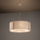 Justice Design FAB-9512 Reveal Textile Drum Drop Ceiling Lighting