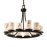 Justice Design FAL-8768-12 LumenAria Dakota Modern Chandelier Light
