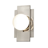 Justice Design FSN-4041-CLOP-NCKL Fusion Luna Contemporary Brushed Nickel LED Wall Sconce