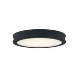 Justice Design FSN-4181-OPAL-MBTX Fusion Bevel Modern Matte Black - Textured LED 12.5" Overhead Light Fixture