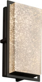 Justice Design FSN-7562W-MROR-MBLK Fusion Avalon Modern Matte Black LED Exterior Small Wall Lighting Fixture
