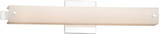 Justice Design FSN-8681-OPAL-CROM Fusion Edge Contemporary Polished Chrome LED 23" Bath Sconce