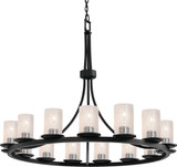 Justice Design FSN-8715-10 Fusion Dakota Contemporary Cylinder 42" Chandelier Light