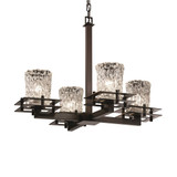 Justice Design GLA-8100-16 Veneto Luce Metropolis Modern Hanging Chandelier