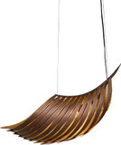 Justice Design NSH-8323-SFBZ Palmera Modern Soft Bronze / Gold Leaf Lighting Pendant