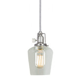 JVI Designs 1200-17-S9 Union Square Pewter Finish 8.5" Tall Mini Pendant Lighting Fixture