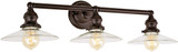 JVI Designs 1212-08-S1 Union Square Modern Oil Rubbed Bronze 3-Light Bathroom Lighting