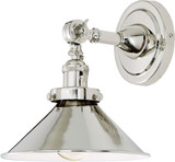JVI Designs 1251-15-M3 Soho Polished Nickel Wall Sconce