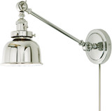 JVI Designs 1255-15-M2 Soho Polished Nickel Wall Swing Arm Lamp