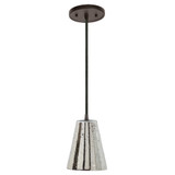 JVI Designs 1300-08-G2-AM Grand Central Oil Rubbed Bronze Finish 7.5" Wide Mini Pendant Hanging Light