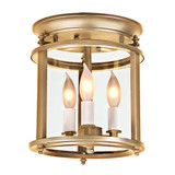 JVI Designs 3019 9 Inch Diameter 3 Candle Semi Flush Mount Lighting - Transitional