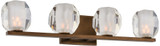 Kalco 302834VBZ Regent Modern Vintage Bronze LED 4-Light Bath Lighting Fixture