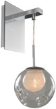 Kalco 309520CH-CLEAR Meteor Contemporary Chrome Halogen Light Sconce