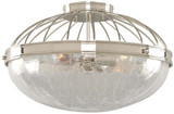 Kalco 311342PN Montauk Modern Polished Nickel 16" Ceiling Light Fixture