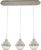 Kalco 311343PN Montauk Contemporary Polished Nickel Multi Hanging Pendant Light