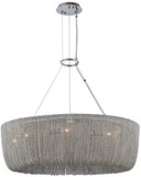 Kalco 316950PN Genevieve Contemporary Polished Nickel 28" Ceiling Light Pendant