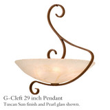 Kalco 4067 G-Cleft 29 inch Pendant Light