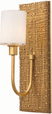 Kalco 504422GL Cestino Gold Leaf Wall Sconce Light