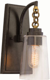 Kalco 504921MI Dillon Contemporary Milled Iron Wall Lighting