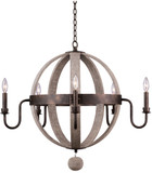 Kalco 506871FG Harper Contemporary Florence Gold Hanging Chandelier